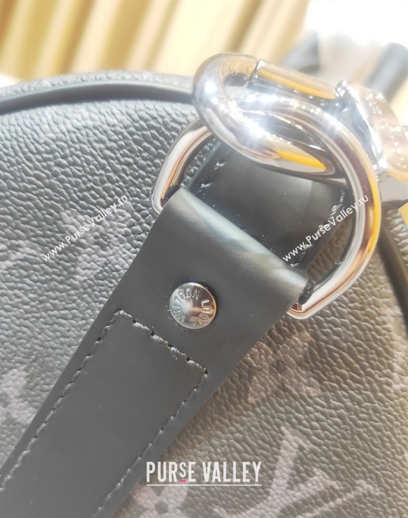 Louis Vuitton Keepall Bandouliere Bag 45/50/55 Black Monogram Eclipse Canvas 2024 (YS-240417113)