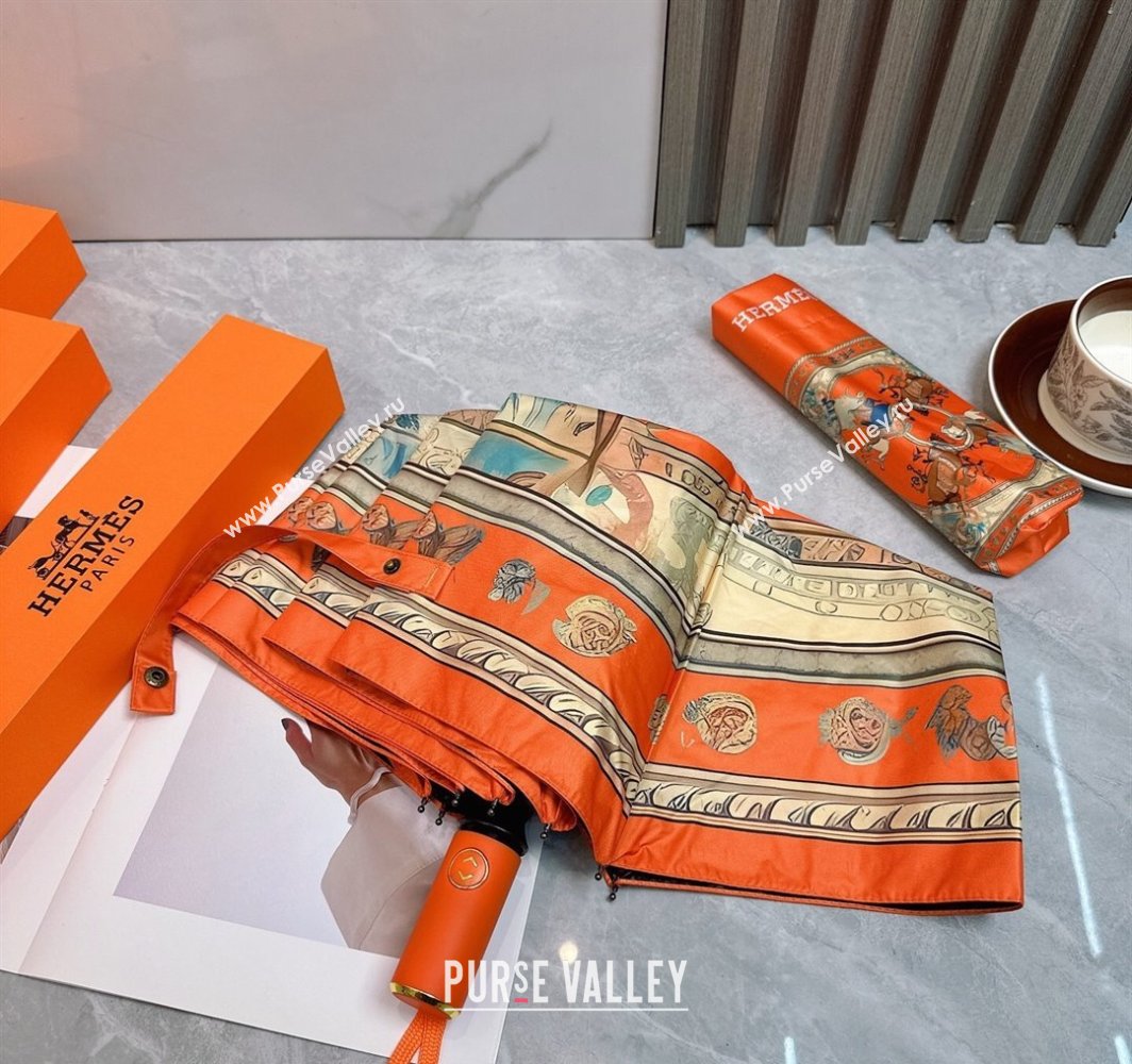 Hermes Umbrella Orange 2025 031201 (shi-250312097)