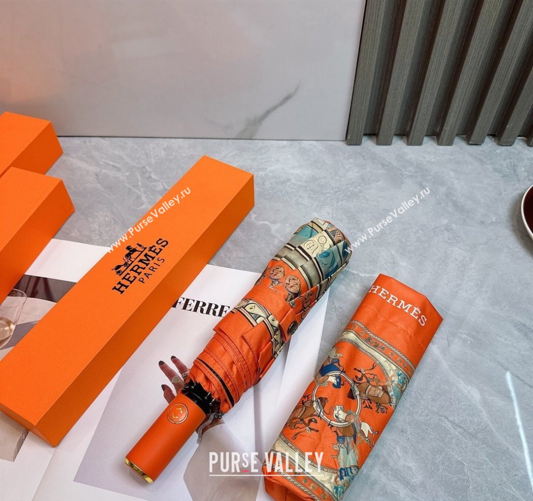Hermes Umbrella Orange 2025 031201 (shi-250312097)