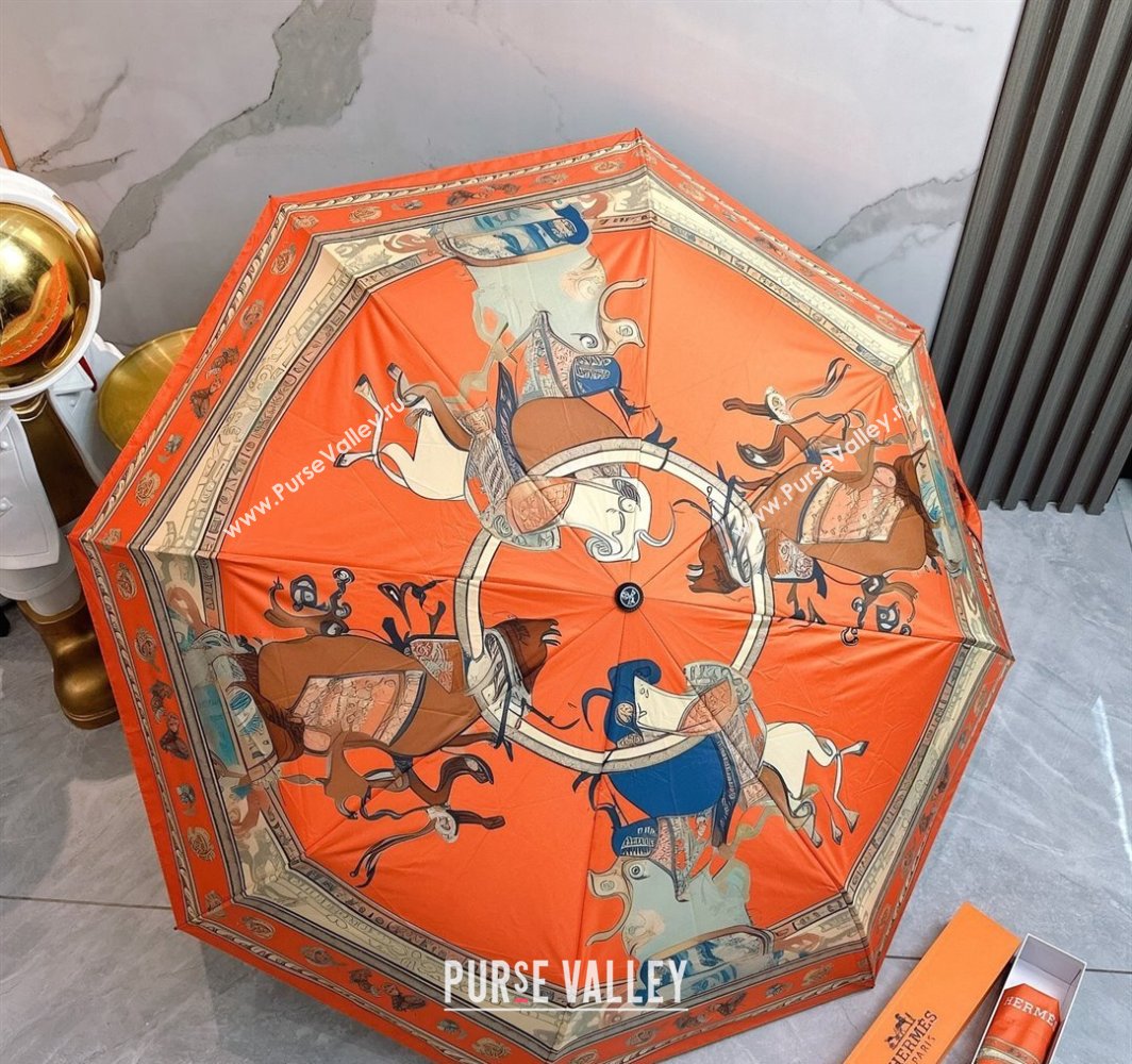Hermes Umbrella Orange 2025 031201 (shi-250312097)