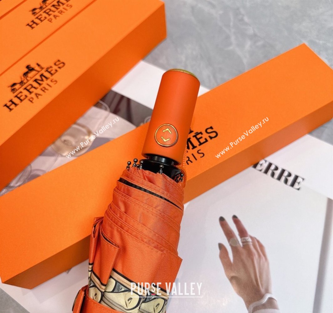 Hermes Umbrella Orange 2025 031201 (shi-250312097)