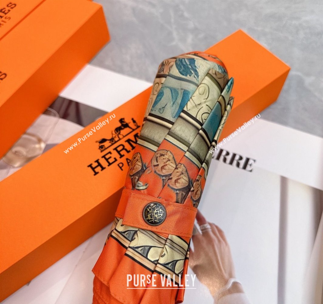 Hermes Umbrella Orange 2025 031201 (shi-250312097)