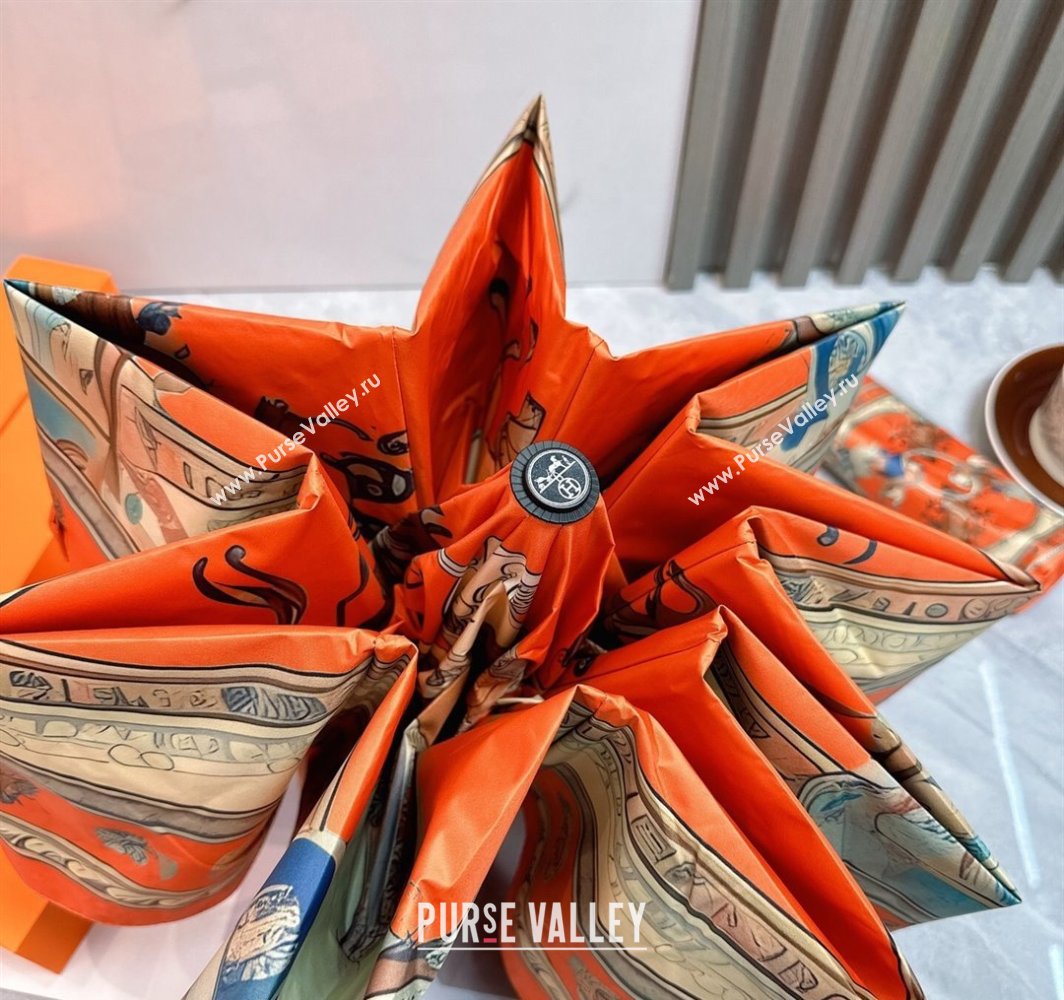 Hermes Umbrella Orange 2025 031201 (shi-250312097)