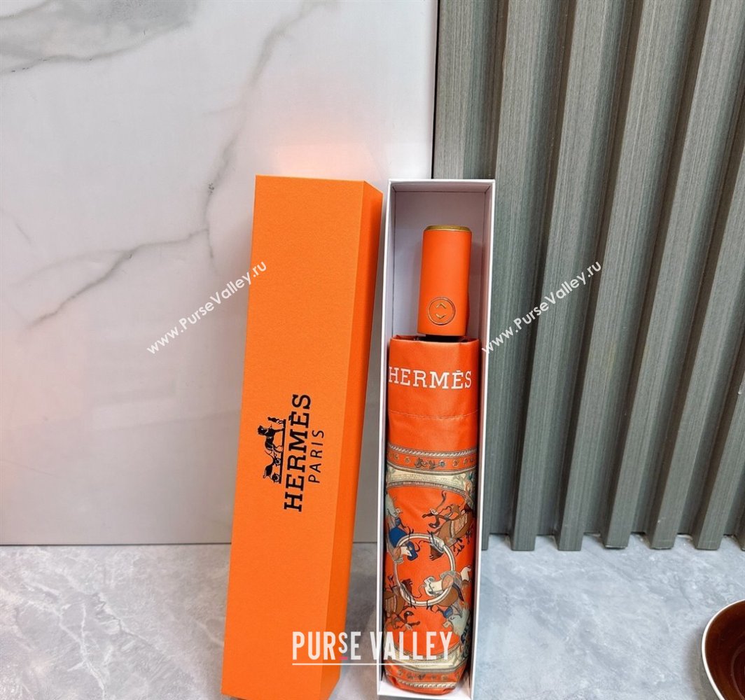 Hermes Umbrella Orange 2025 031201 (shi-250312097)