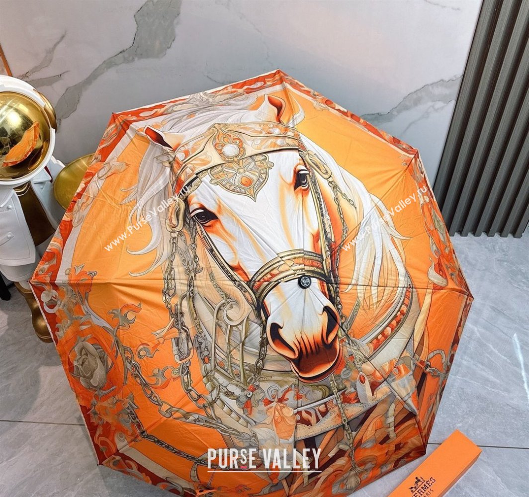 Hermes Umbrella Orange 2025 031202 (shi-250312099)