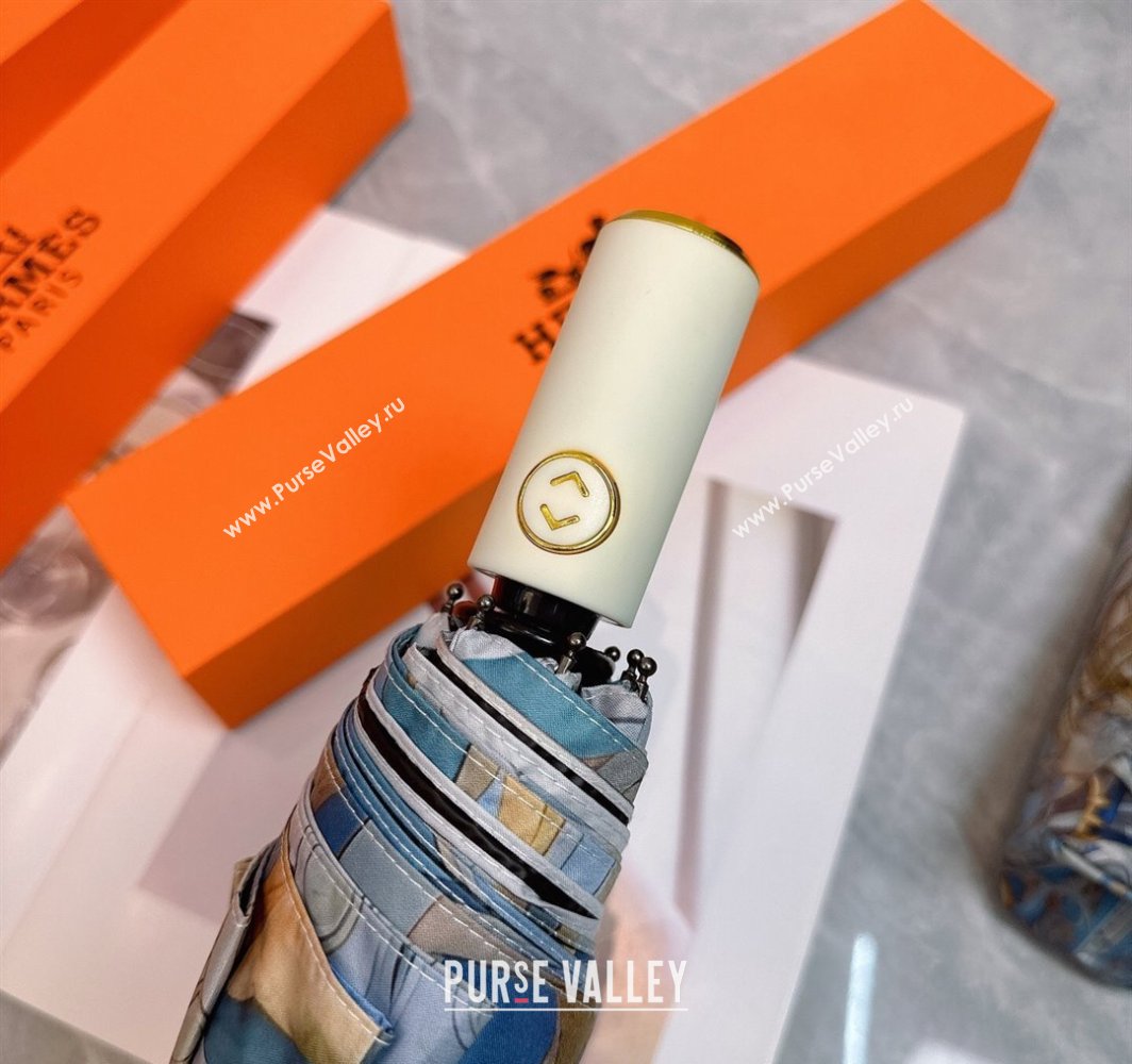 Hermes Umbrella Light Blue 2025 031202 (shi-250312100)