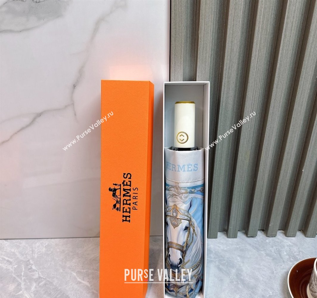 Hermes Umbrella Light Blue 2025 031202 (shi-250312100)