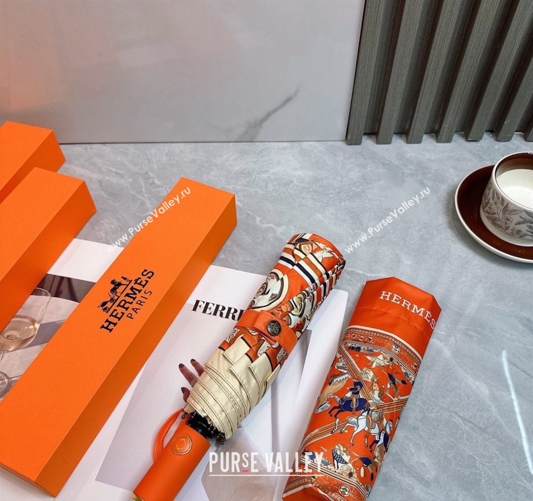 Hermes Umbrella Orange 2025 031203 (shi-250312102)