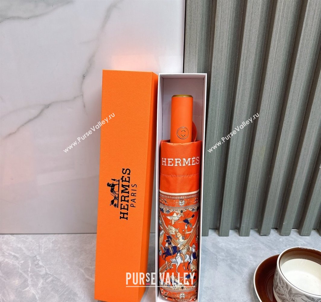 Hermes Umbrella Orange 2025 031203 (shi-250312102)