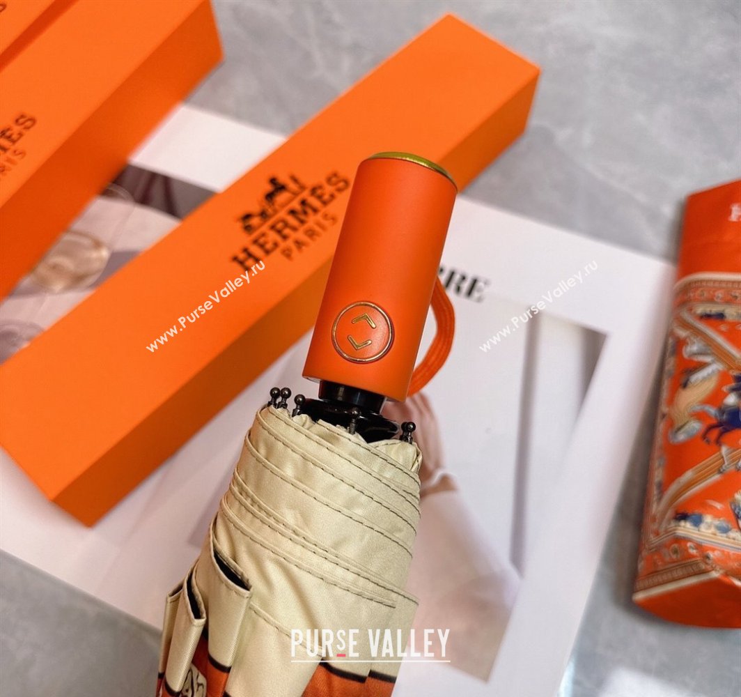 Hermes Umbrella Orange 2025 031203 (shi-250312102)