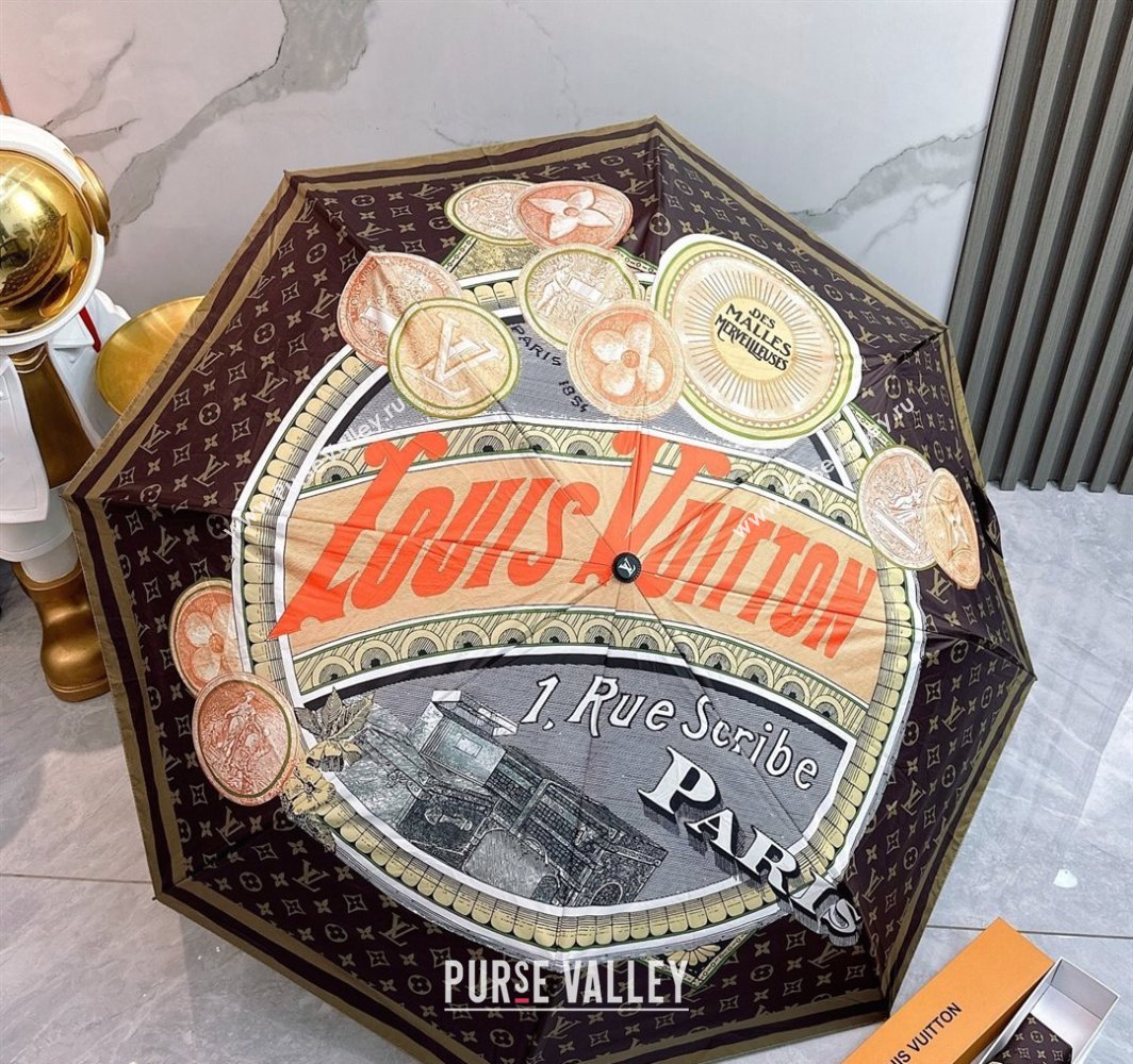 Louis Vuitton Coin Print Umbrella Classic Monogram 2025 0312 (shi-250312110)