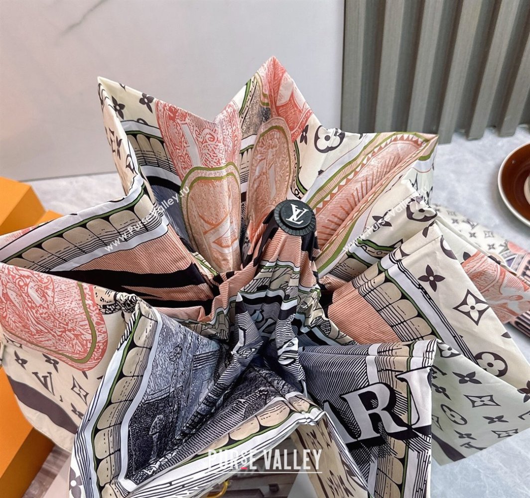 Louis Vuitton Coin Print Umbrella White 2025 0312 (shi-250312111)
