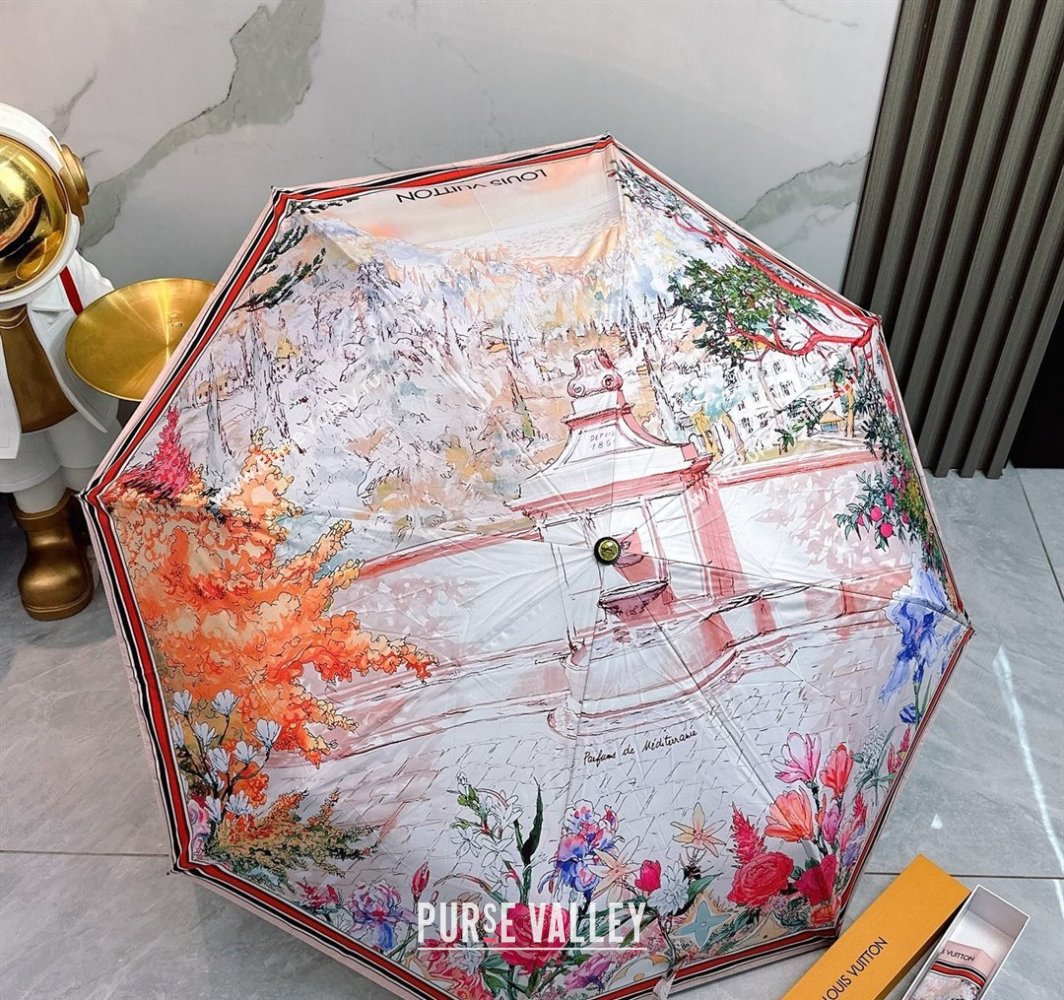 Louis Vuitton 1985 Summer Umbrella Pink 2025 0312 (shi-250312086)