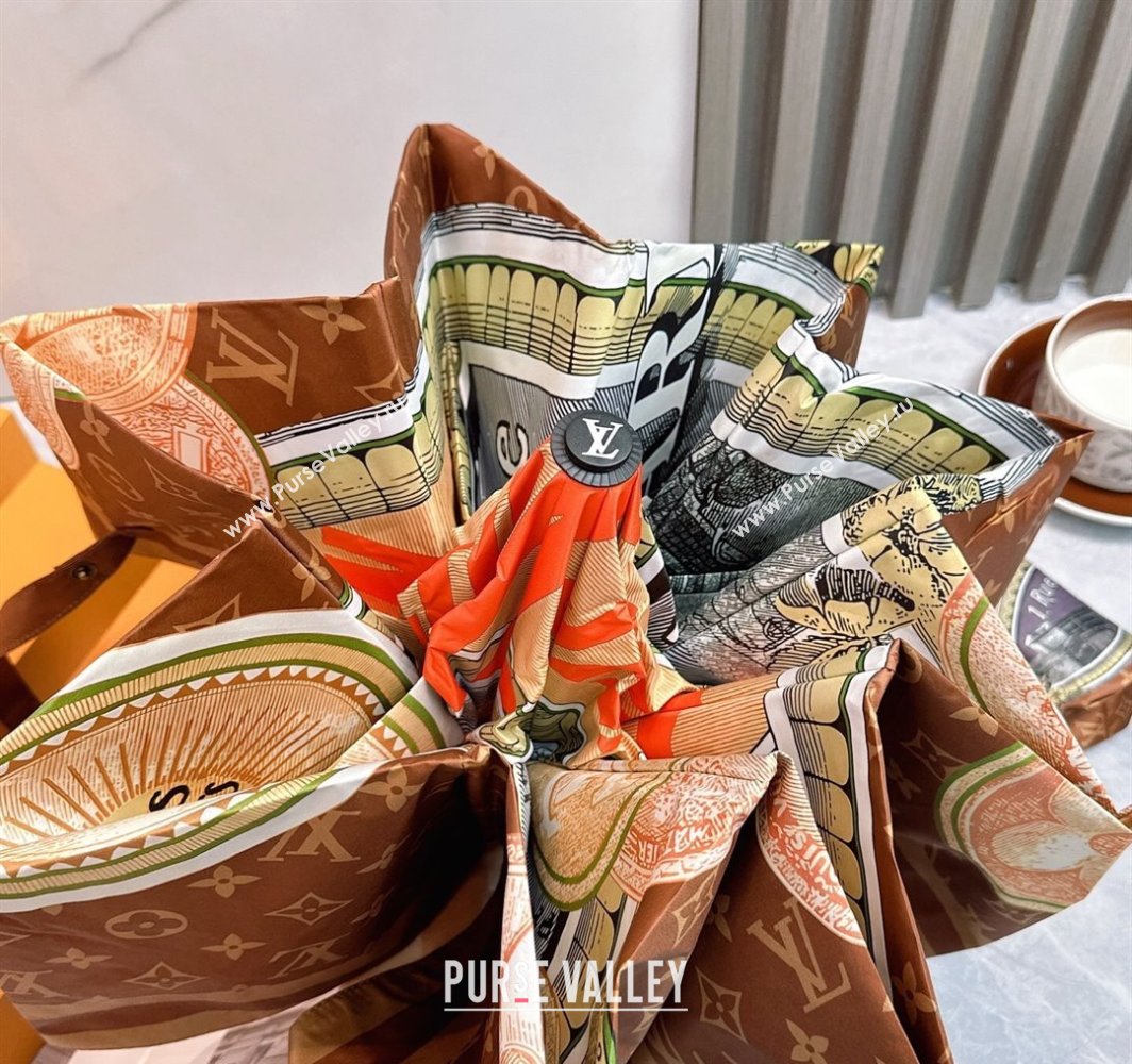 Louis Vuitton Coin Print Umbrella Brown 2025 0312 (shi-250312112)