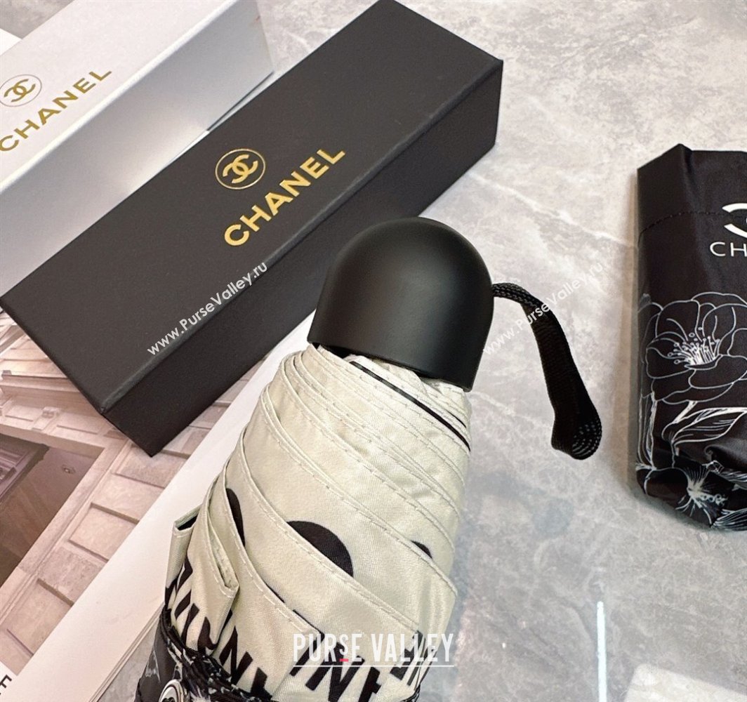 Chanel Flora Print Umbrella White 2025 0312 (shi-250312115)