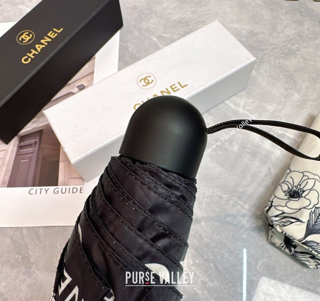 Chanel Flora Print Umbrella White 2025 0312 (shi-250312115)