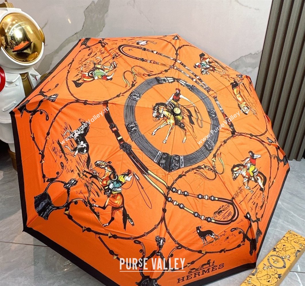 Hermes Umbrella Orange 2025 031205 (shi-250312108)
