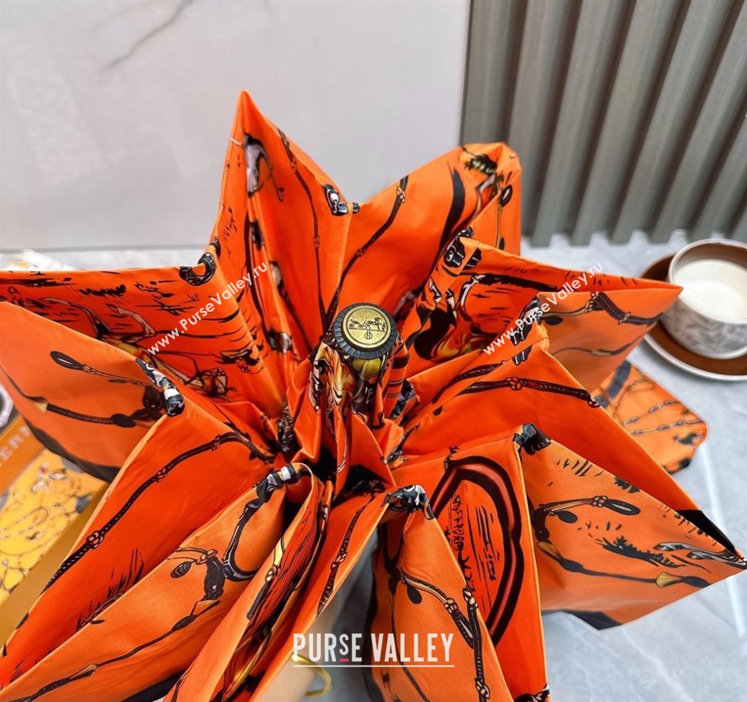 Hermes Umbrella Orange 2025 031205 (shi-250312108)