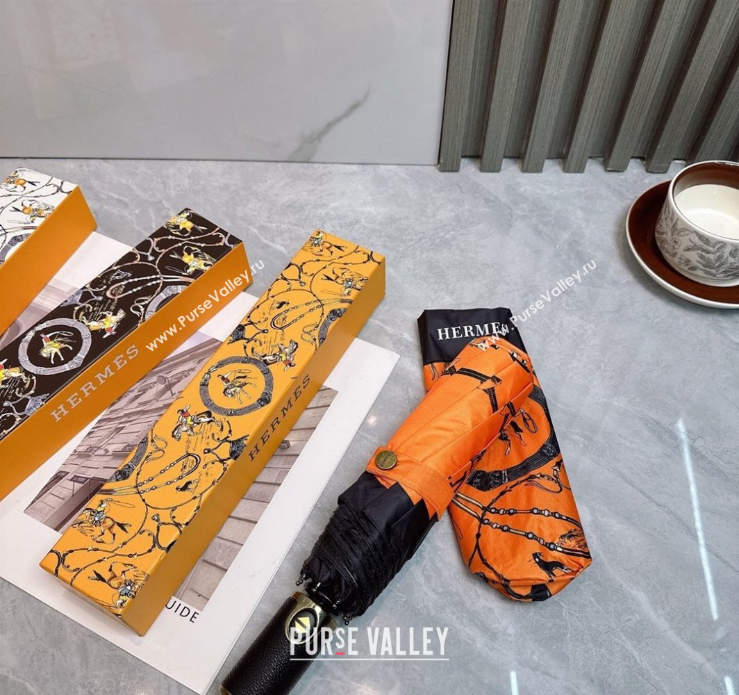Hermes Umbrella Orange 2025 031205 (shi-250312108)