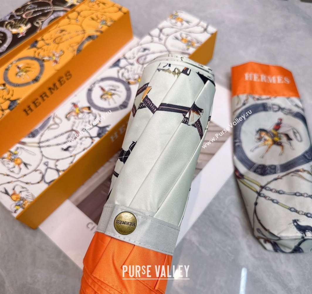 Hermes Umbrella White 2025 031205 (shi-250312107)