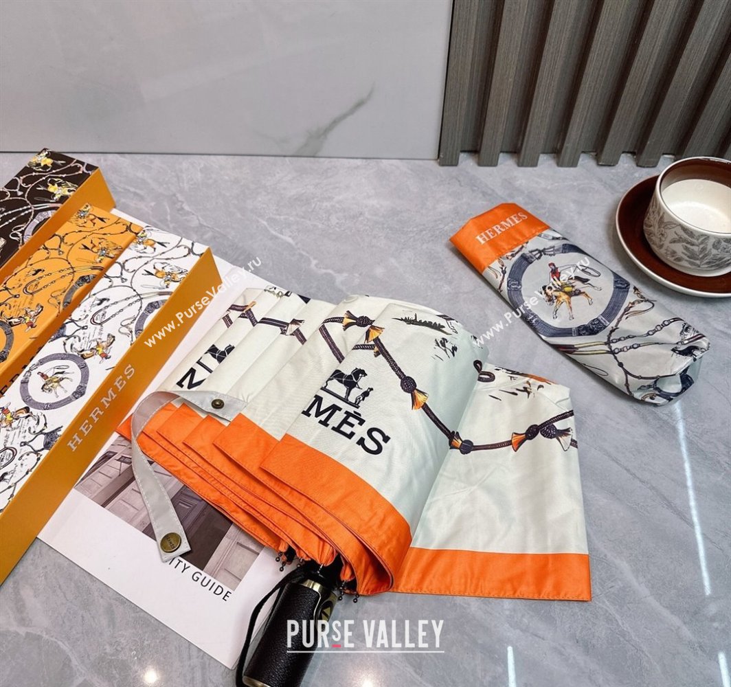 Hermes Umbrella White 2025 031205 (shi-250312107)