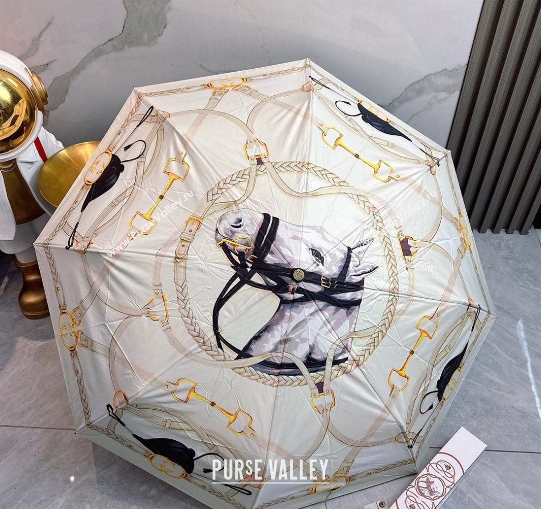 Hermes Umbrella White 2025 031204 (shi-250312105)