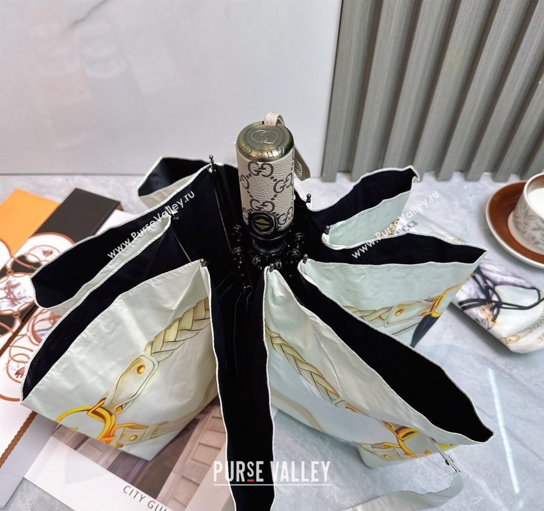 Hermes Umbrella White 2025 031204 (shi-250312105)