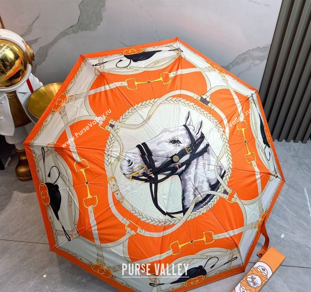 Hermes Umbrella Orange 2025 031204 (shi-250312104)