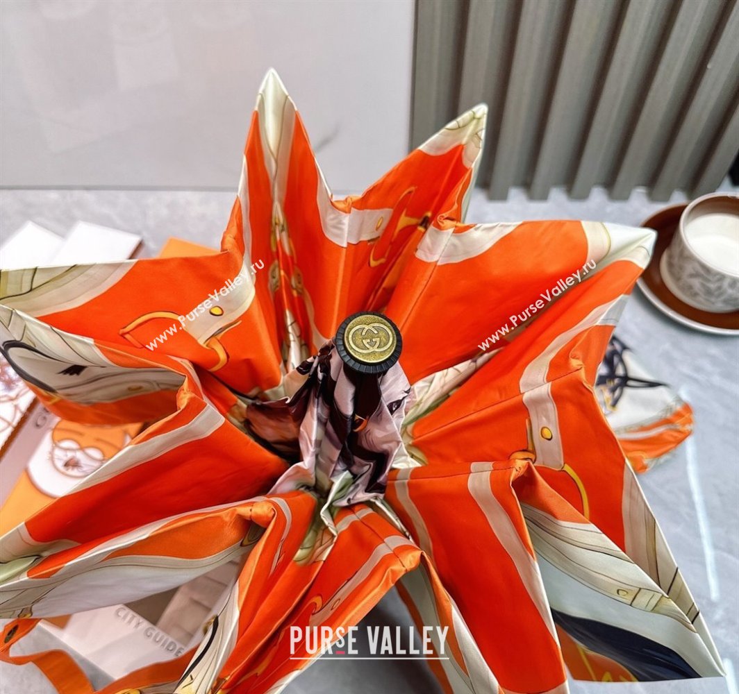 Hermes Umbrella Orange 2025 031204 (shi-250312104)