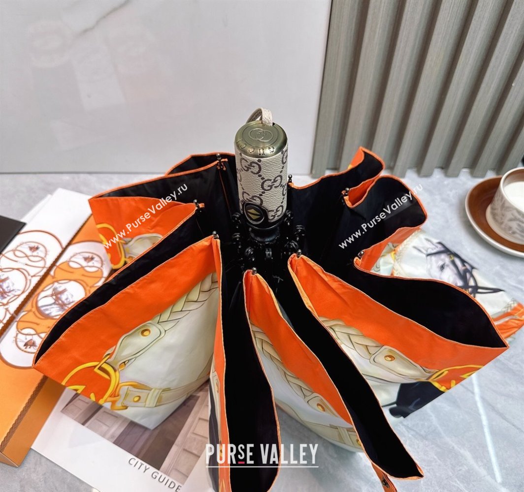 Hermes Umbrella Orange 2025 031204 (shi-250312104)