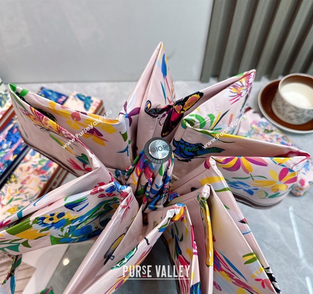 Dior Butterfly Umbrella Light Pink 2025 0312 (shi-250312090)