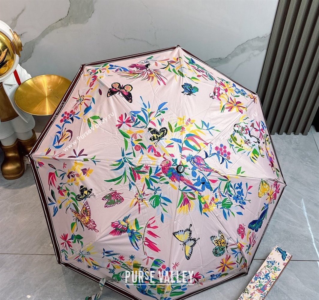 Dior Butterfly Umbrella Light Pink 2025 0312 (shi-250312090)