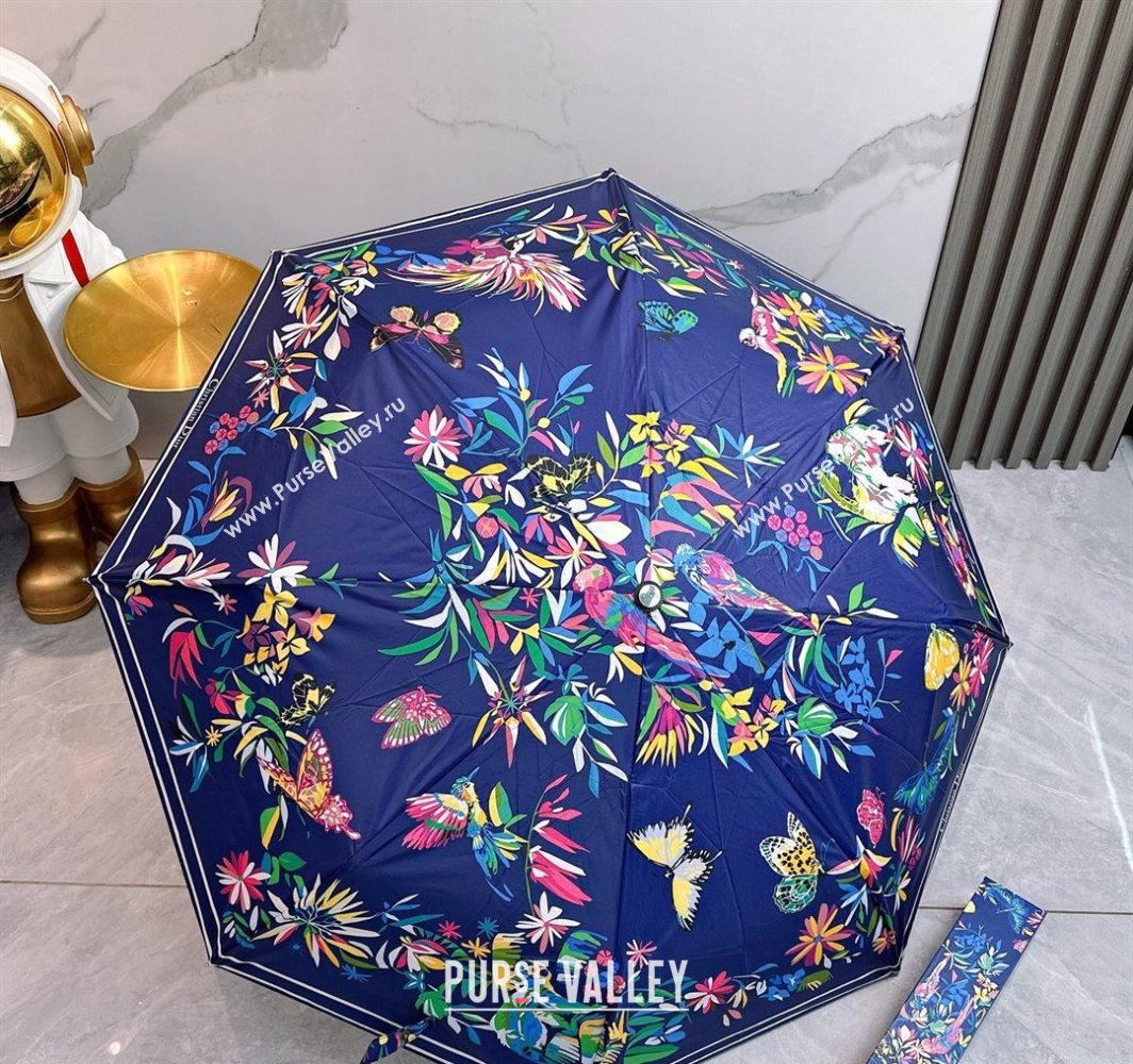 Dior Butterfly Umbrella Blue 2025 0312 (shi-250312091)