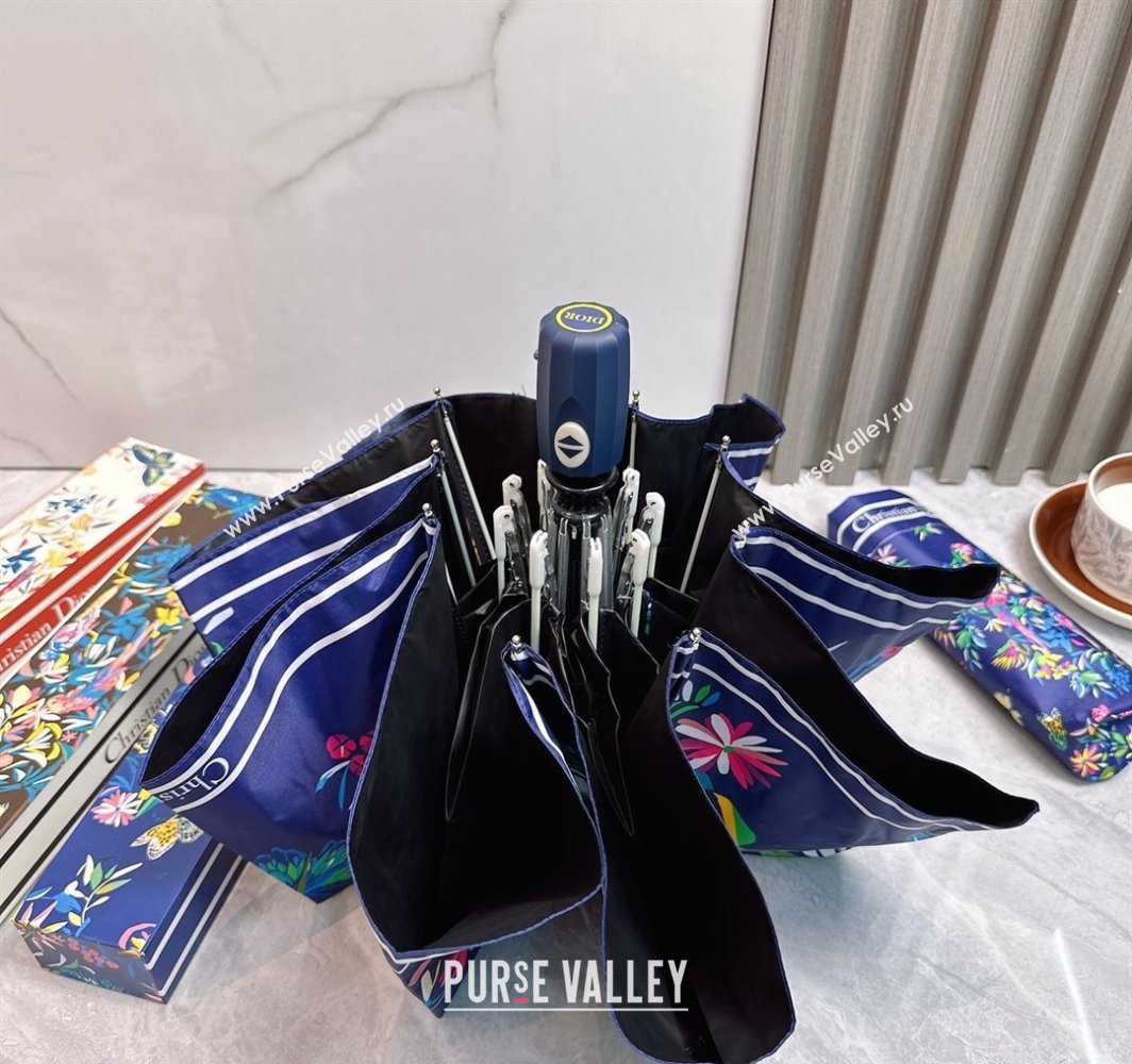 Dior Butterfly Umbrella Blue 2025 0312 (shi-250312091)
