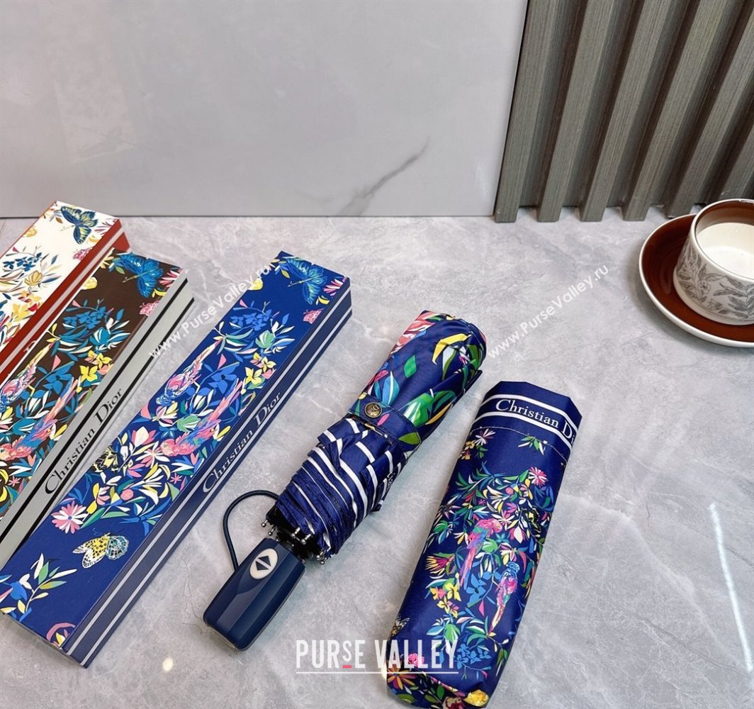 Dior Butterfly Umbrella Blue 2025 0312 (shi-250312091)