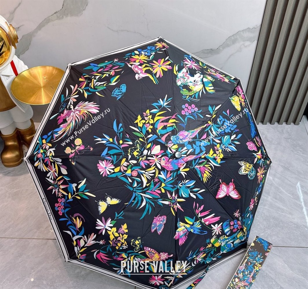 Dior Butterfly Umbrella Black 2025 0312 (shi-250312092)