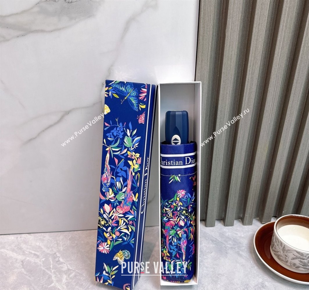 Dior Butterfly Umbrella Blue 2025 0312 (shi-250312091)