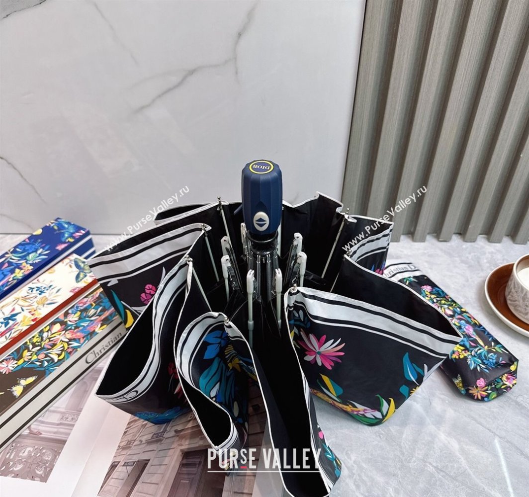 Dior Butterfly Umbrella Black 2025 0312 (shi-250312092)