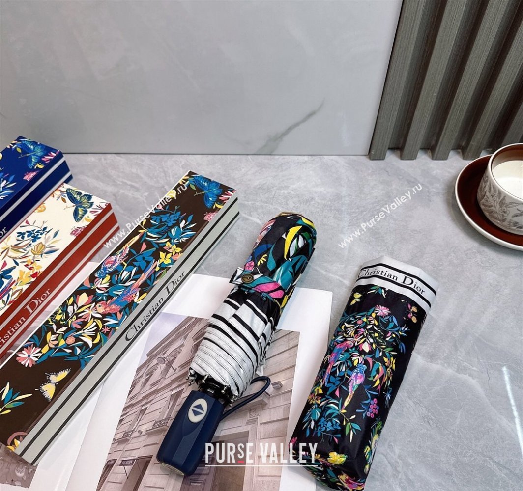 Dior Butterfly Umbrella Black 2025 0312 (shi-250312092)