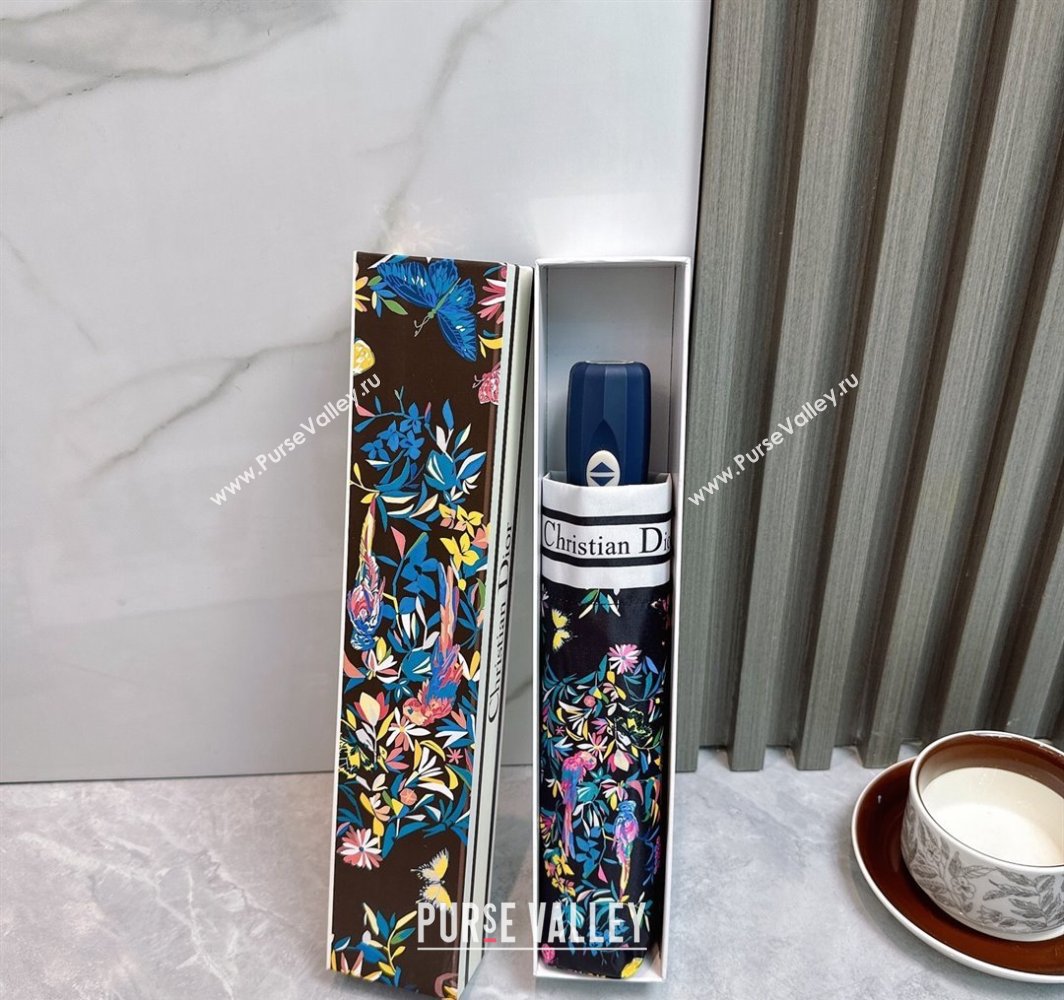 Dior Butterfly Umbrella Black 2025 0312 (shi-250312092)