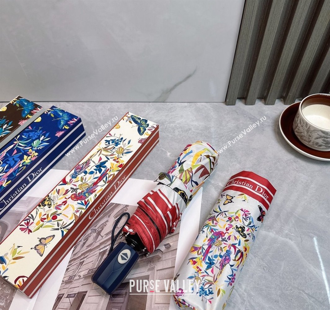 Dior Butterfly Umbrella White 2025 0312 (shi-250312093)