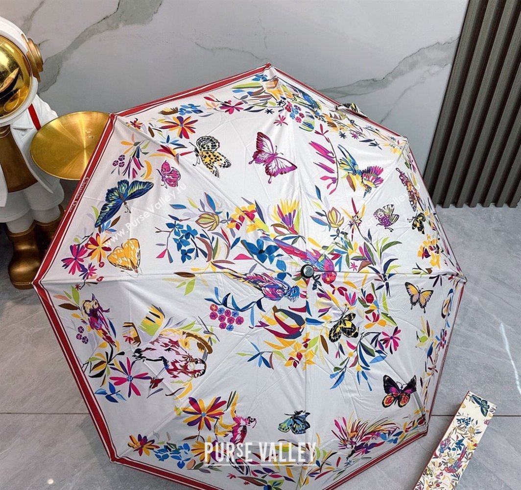 Dior Butterfly Umbrella White 2025 0312 (shi-250312093)
