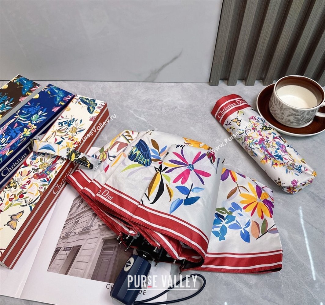 Dior Butterfly Umbrella White 2025 0312 (shi-250312093)