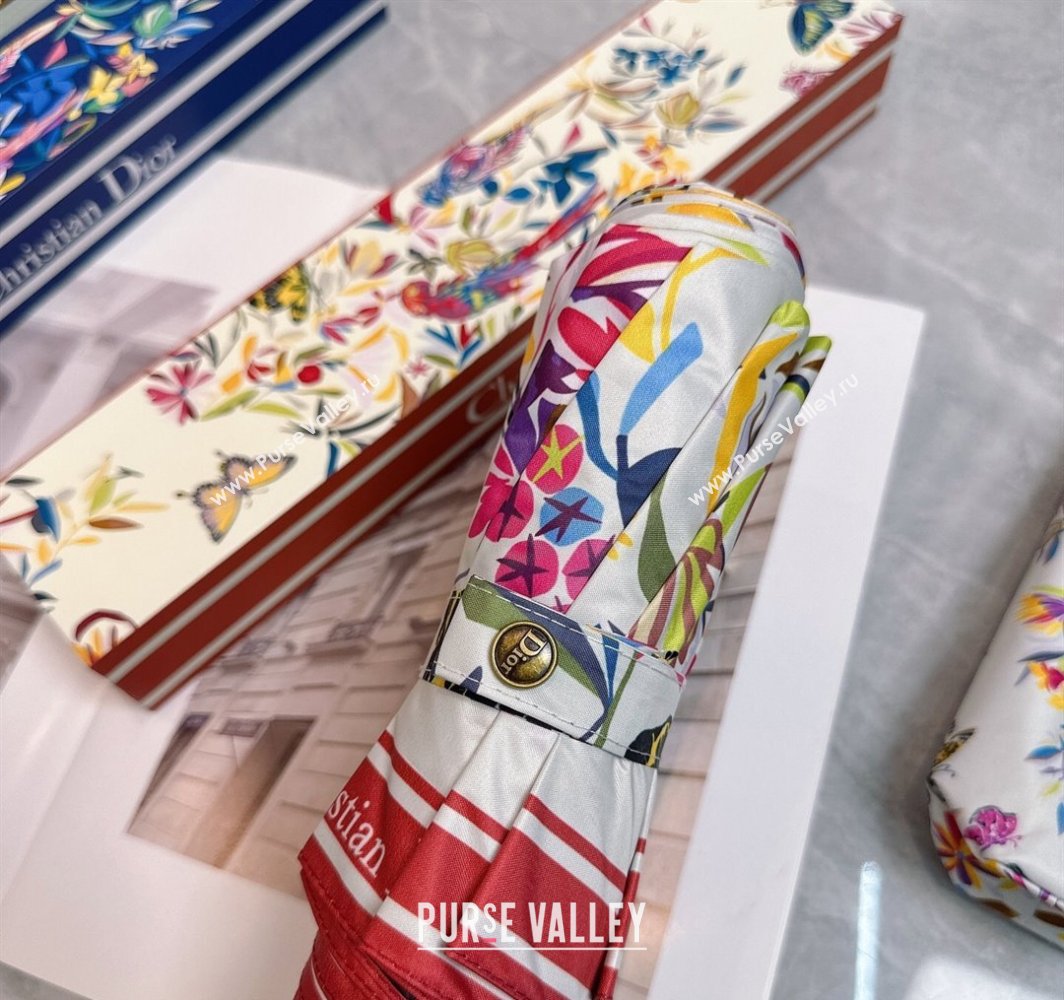 Dior Butterfly Umbrella White 2025 0312 (shi-250312093)