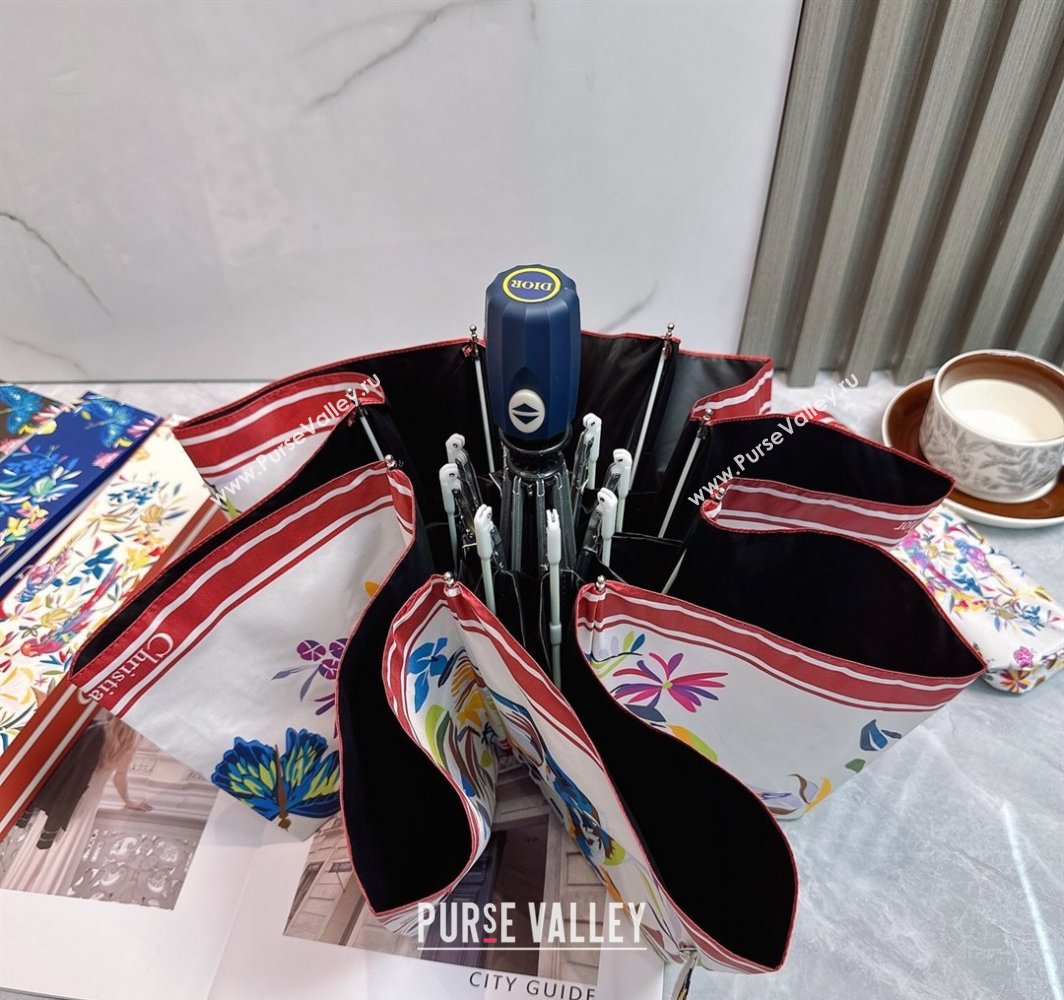 Dior Butterfly Umbrella White 2025 0312 (shi-250312093)