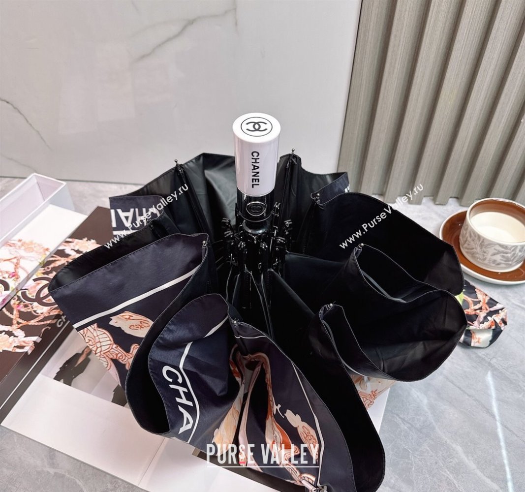 Chanel Flower Chain Umbrella Black 2025 0512 (SHI-250512128)
