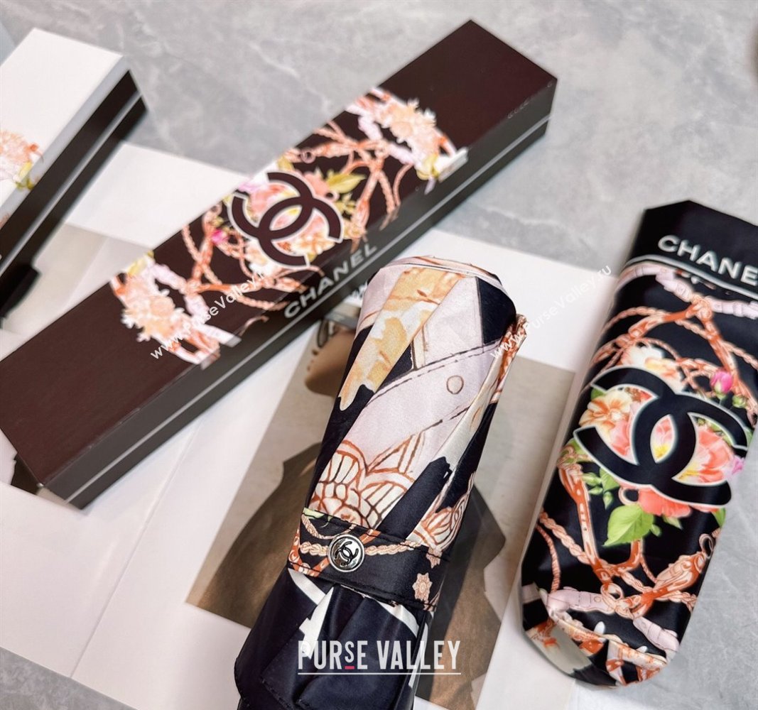 Chanel Flower Chain Umbrella Black 2025 0512 (SHI-250512128)