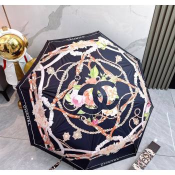 Chanel Flower Chain Umbrella Black 2025 0512 (SHI-250512128)