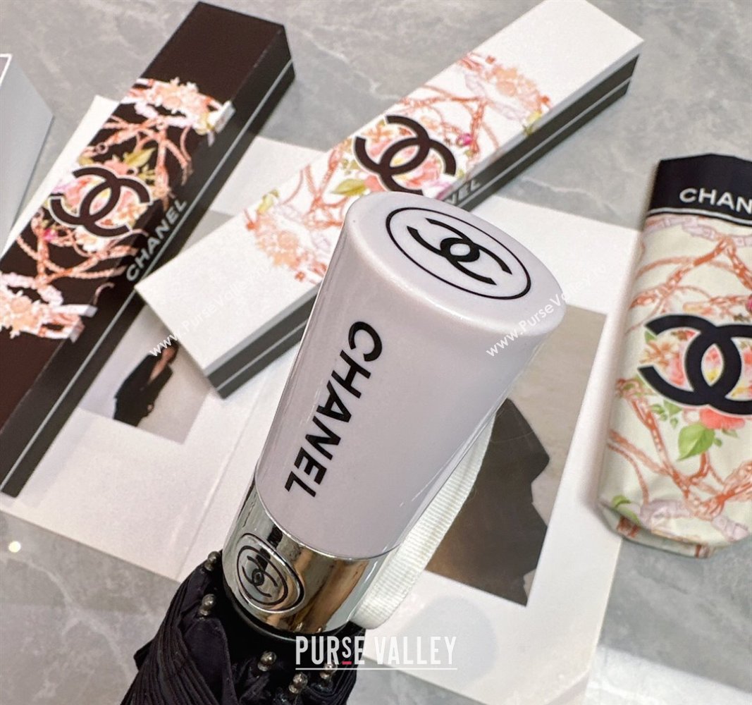 Chanel Flower Chain Umbrella White 2025 0512 (SHI-250512129)