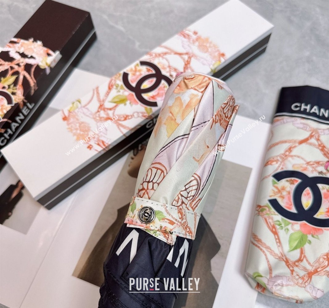 Chanel Flower Chain Umbrella White 2025 0512 (SHI-250512129)